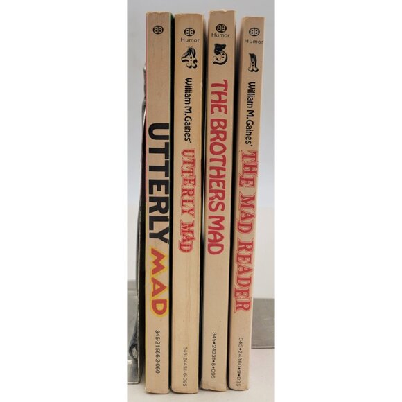 William Gaines Mad Magazine Paperback Book Set Utterly The Brothers - Picture 3 of 8